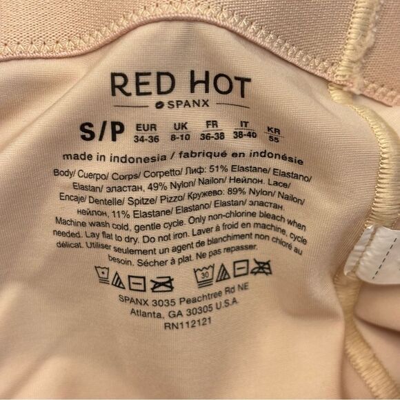 Spanx Red Hot Luxe & Lean Half Slip Nude Size Small - Picture 5 of 7